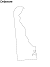 Delaware State Blank Outline Map