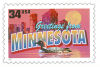 Image of the Minnesota state 34 cent postage stamp.