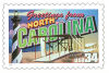 Image of the North Carolina state 34 cent postage stamp.