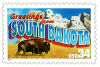 Image of the South Dakota state 34 cent postage stamp.