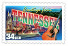 Image of the Tennessee state 34 cent postage stamp.