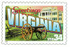 Image of the Virginia state 34 cent postage stamp.
