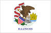 Official State Flag of Illinois.