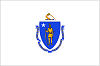 Official State Flag of Massachusetts.