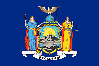 Official New York state flag.