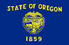 Official State Flag of Oregon.