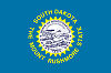 Official State Flag of South Dakota.