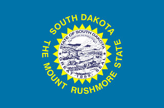 Official South Dakota state flag.