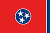 Official State Flag of Tennessee.