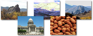 Idaho State collage of images.
