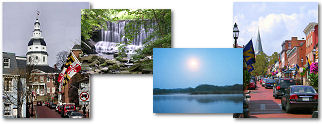 Maryland State collage of images.