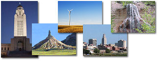 Nebraska State collage of images.