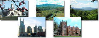Tennessee State collage of images.