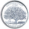 Commemorative state quarter of Connecticut.