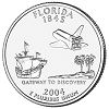 Commemorative state quarter of Florida.