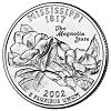Commemorative state quarter of Mississippi.