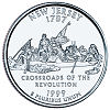 Commemorative state quarter of New Jersey.