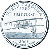 Commemorative state quarter of North Carolina.