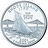 Commemorative state quarter of Rhode Island.