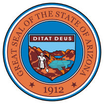Official Arizona state seal.