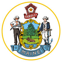Official Maine state seal.