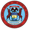 Official State Seal of Michigan.