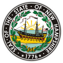 Official New Hampshire state seal.