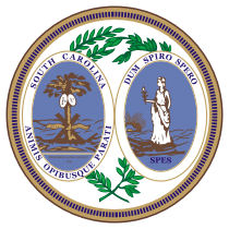 Official South Carolina state seal.