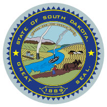Official South Dakota state seal.