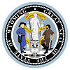 Official State Seal of Wyoming.