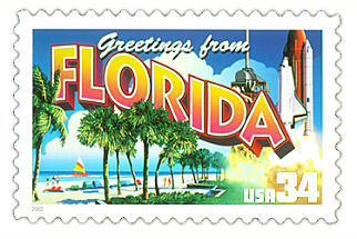 34 cent Florida state stamp.