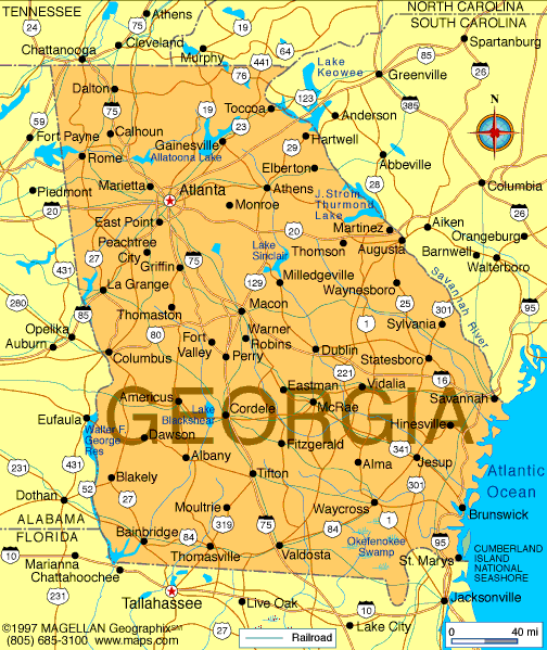 Map of Georgia