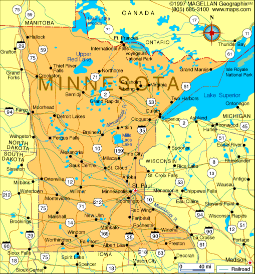 Map of Minnesota