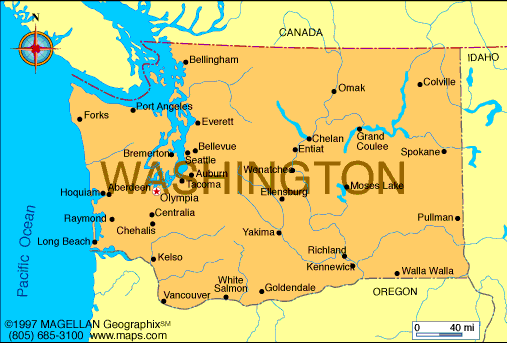 Map of Washington